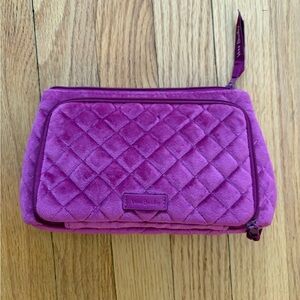 Vera Bradley Fuchsia Quilted Cosmetic Bag